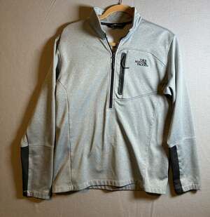 The North Face 1/4 Zip Pullover Jacket Size M Grey